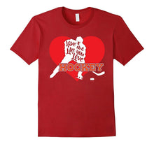 Love Me Like You Love Hockey T Shirt-Valentines Day Tee-Amazon