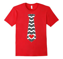 Valentines Day Heart Necktie T-Shirt For Kids &amp; Adults-Amazon