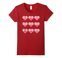 Emoji Hearts | Valentines Day Shirt | Cute Emoticon tshirt-Amazon