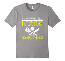 FUNNY I COOK AND I KNOW THINGS T-SHIRT Chef Geek Food Gift-Amazon