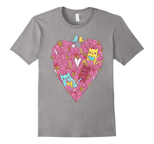 Valentines Day Shirt For Women Girls Love cats Heart-Amazon