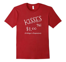 Kisses 25 Cents Valentines Day T-Shirt-Amazon