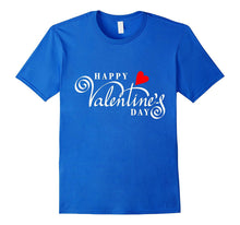 Happy Valentine's Day T-shirt with Cool Cursive Font &amp; Heart-Amazon