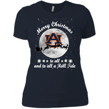 Merry Christmas Auburn Tigers to all and to all a Roll Tide shirt Ladies' Boyfriend Shirt