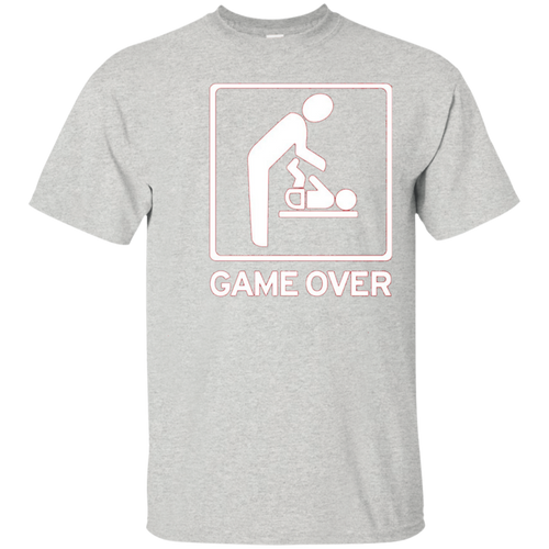 Game-Over-T-Shirt-Cool-New-Dad-New-Mom-Gift-Funny-Shirt