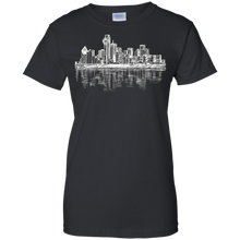 Dallas-Texas-Big-D-Skyline-Panorama-Drawing-T-Shirt