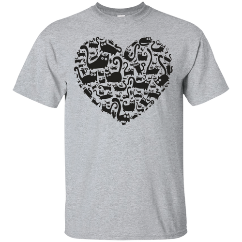 Heart-Cats-T-shirt