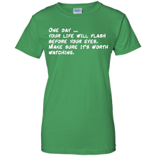 Gerard-Way-quote-Funny---Life-Worth-Watching---T-Shirt