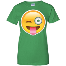 FACE-WITH-STUCK-OUT-TONGUE-AND-WINKING-EYE-Emoji-T-Shirt