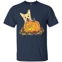 Corgi-_amp_-Pumpkin-Halloween-Tshirt-For-Women-Men