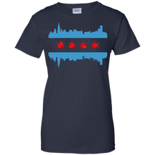 Flag-T-Shirts---Chicago-Flag-Skyline-Design-Tee