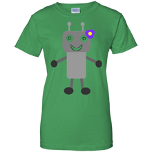 Cute-Robot-Girl-With-Flower-in-Hair-T-shirt