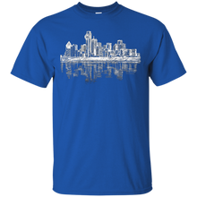 Dallas-Texas-Big-D-Skyline-Panorama-Drawing-T-Shirt
