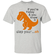 Dinosaur-T-Shirt---If-you're-happy-_amp_-you-know-it-clap-your..