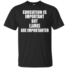 Funny-Llama-T-Shirt-Education-Is-Importanter