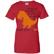 Dinosaur-T-Shirt---If-you're-happy-_amp_-you-know-it-clap-your..
