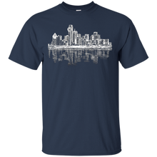 Dallas-Texas-Big-D-Skyline-Panorama-Drawing-T-Shirt