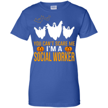 Halloween---You-Can't-Scare-Me-I'm-A-Social-Worker-T-Shirts