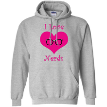 Girly-I-love-Nerds-pink-heart-T-Shirt
