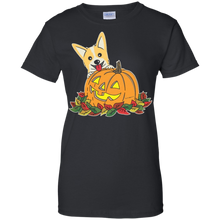 Corgi-_amp_-Pumpkin-Halloween-Tshirt-For-Women-Men