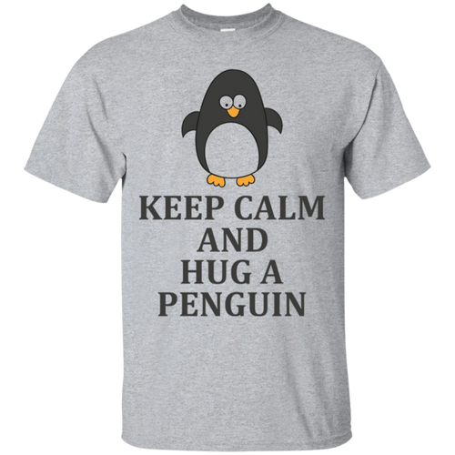 Cool-Design-KEEP-CALM-AND-HUG-A-PENGUIN-T-shirt