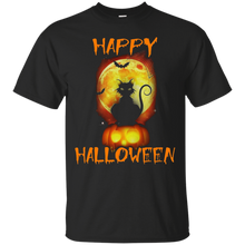 Happy-halloween-black-cat-T-shirt
