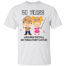 Funny-50th-Anniversary-Mens-Gift-Greatest-Catch-T-shirt