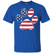 Dog-Paw-Print-T-shirt-Dog-Paw-Flag-T-shirt