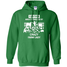 Funny-Caution-Area-Crazy-Farm-Lady-T-shirts