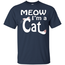 FUNNY-MEOW-I'M-A-CAT-T-SHIRT-Halloween-Costume-Cat-Lovers