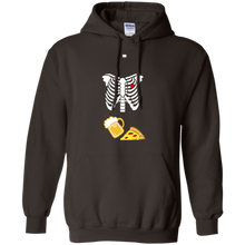 Halloween-Skeleton-Maternity-Pizza-_amp_-Beer-T-Shirt-costume
