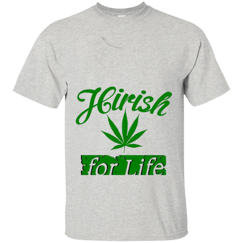 Hirish-For-Life-Marijuana-Pot-Leaf-T-shirt-Irish-Weed-smoke