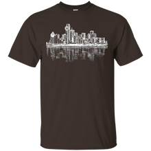 Dallas-Texas-Big-D-Skyline-Panorama-Drawing-T-Shirt
