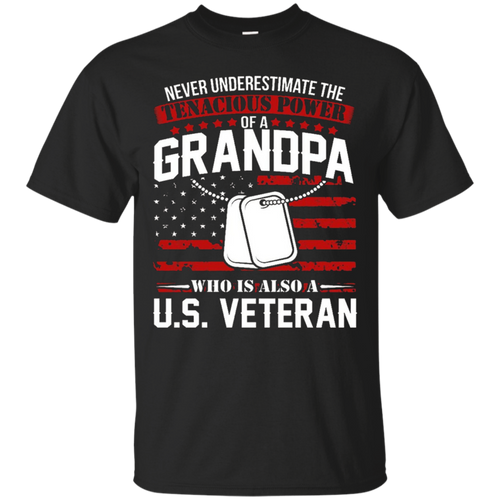 Grandpa-U.S.-Proud-Veteran-T-shirt-Father's-Day-gift-tee