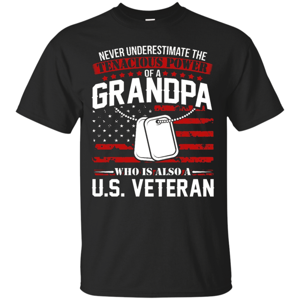 Grandpa-U.S.-Proud-Veteran-T-shirt-Father's-Day-gift-tee