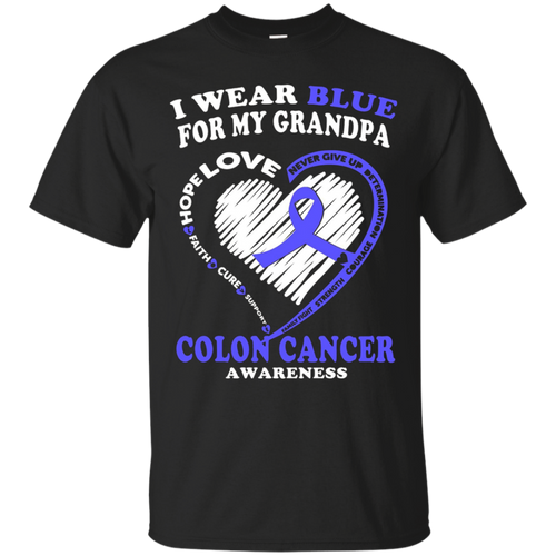 Colon-Cancer-T-Shirt---I-Wear-Blue-For-My-Grandpa