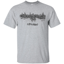 Chicago-Illinois-Windy-City-Skyline-Drawing-Art-T-Shirt