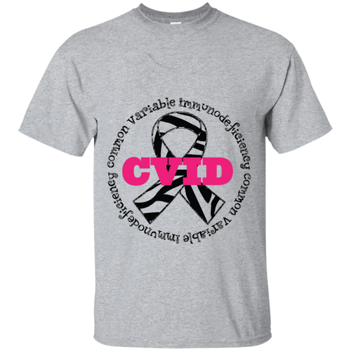 CVID-Zebra-Ribbon-Awareness-Walk-T-shirt