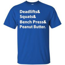 Deadlifts-_amp_-Squats-_amp_-Bench-Press-_amp_-Peanut-Butter-Fun-T-Shirt