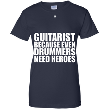 Guitarist-because-Drummers-need-heroes-T-shirt-Guitar-Music