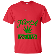 Hirish-For-Life-Marijuana-Pot-Leaf-T-shirt-Irish-Weed-smoke