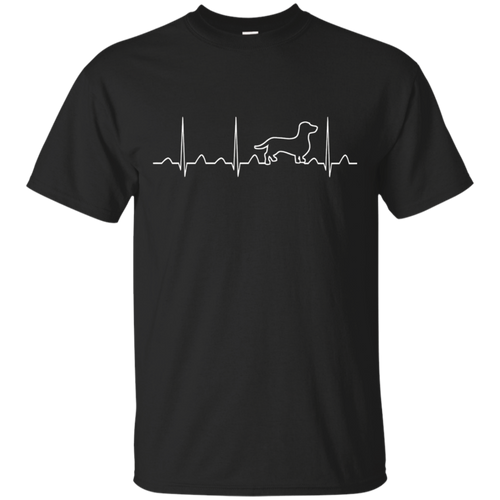 Dachshund-T-Shirt-Dachshund-Heartbeat-Tee
