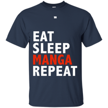 Funny-Eat-Sleep-Manga-Repeat-T-shirt-Comic-Books