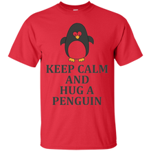 Cool-Design-KEEP-CALM-AND-HUG-A-PENGUIN-T-shirt
