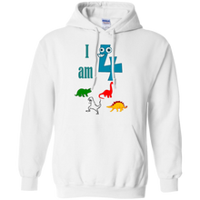 I-am-4-Four-Dinosaurs-Birthday-Funny-T-Shirt-Kids-Boys-Girls