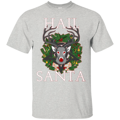 Hail-Santa---Funny-Christmas-Raindeer-T-Shirt
