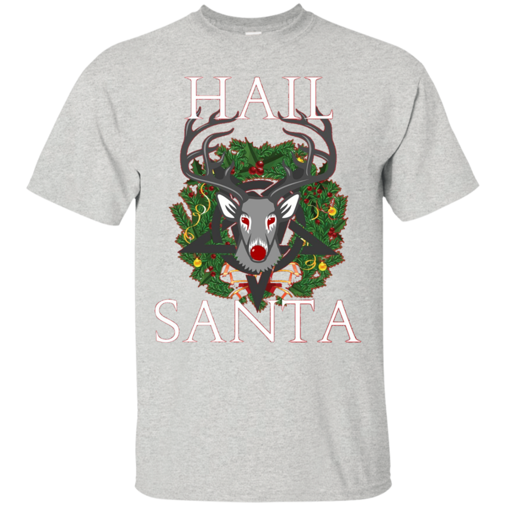 Hail-Santa---Funny-Christmas-Raindeer-T-Shirt