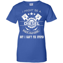 Diesel-Mechanic-Shirts-Diesel-Mechanic-Can't-Fix-Stupid
