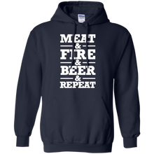 Grill-Meat-BBQ-Lover-T-Shirt-Meat-_amp_-Fire-_amp_-Beer-_amp_-Repeat