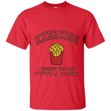 Exercise-I-Thought-You-Said-Extra-Fries-Food-Fit-Tee-Shirt